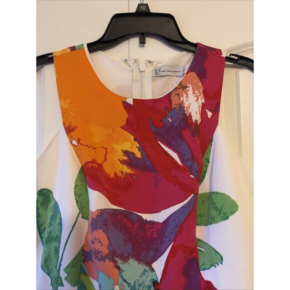 New York & Company Floral-Print Flare Midi Dress Size Small New With Tags - Picture 3 of 6